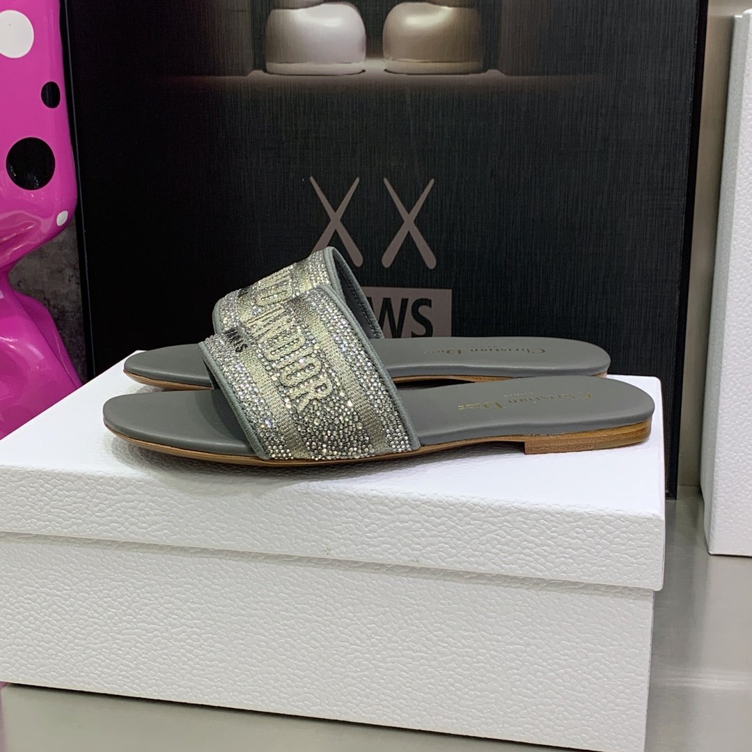 Christian Dior Women’s Dway Slide Grey For Women CD KCQ209LCS_S75K
