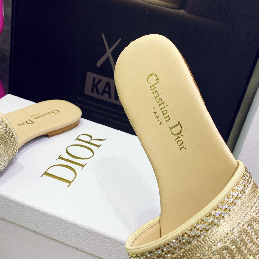Christian Dior Women’s Dway Slide Yellow For Women CD KCQ209LCS_S62K