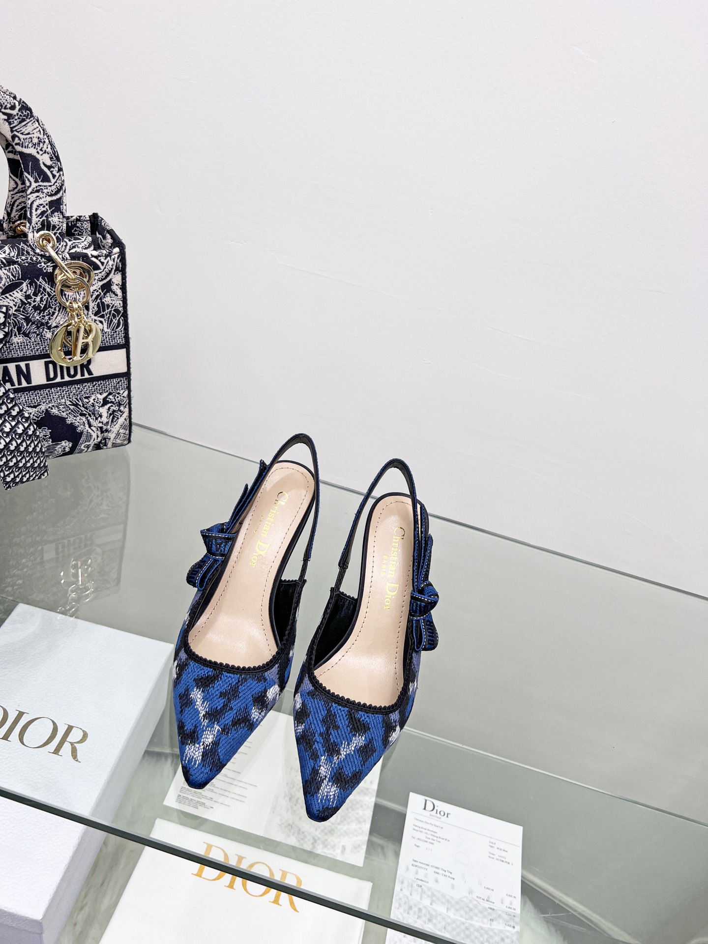 Christian Dior Women’s J’Adior Slingback Pump Blue and Black For Women CD