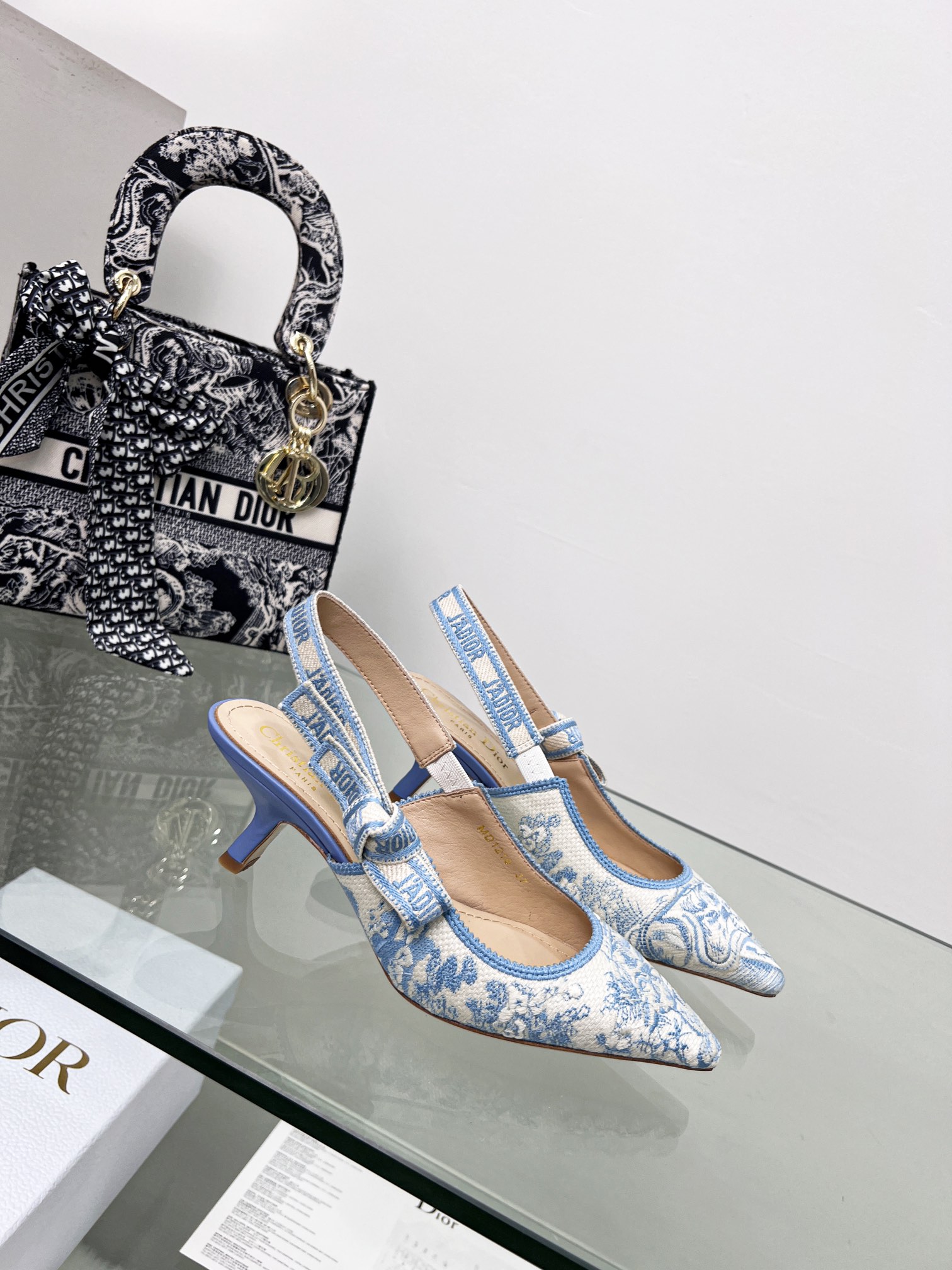 Christian Dior Women’s J’Adior Slingback Pump Blue For Women CD 2.5in/6.5 cm
