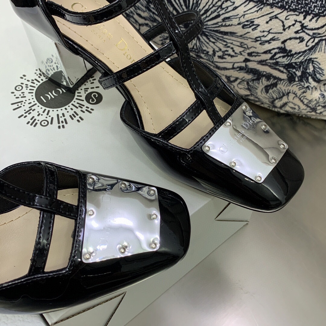 Christian Dior Women’s La Parisienne Dior Ballerina Flat Black For Women CD KDB736PMI_S19X