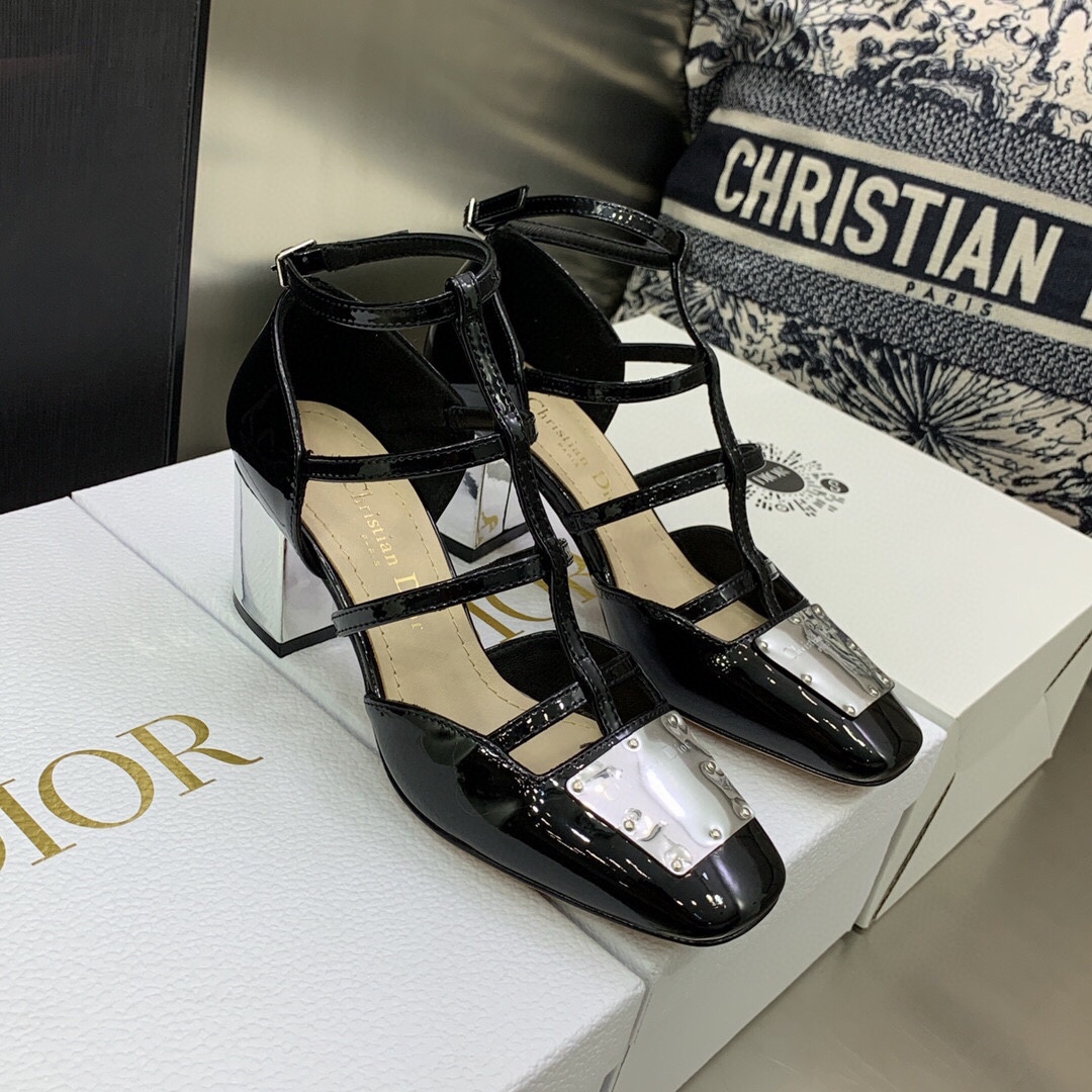 Christian Dior Women’s La Parisienne Dior Ballerina Flat Black For Women CD KDB736PMI_S19X