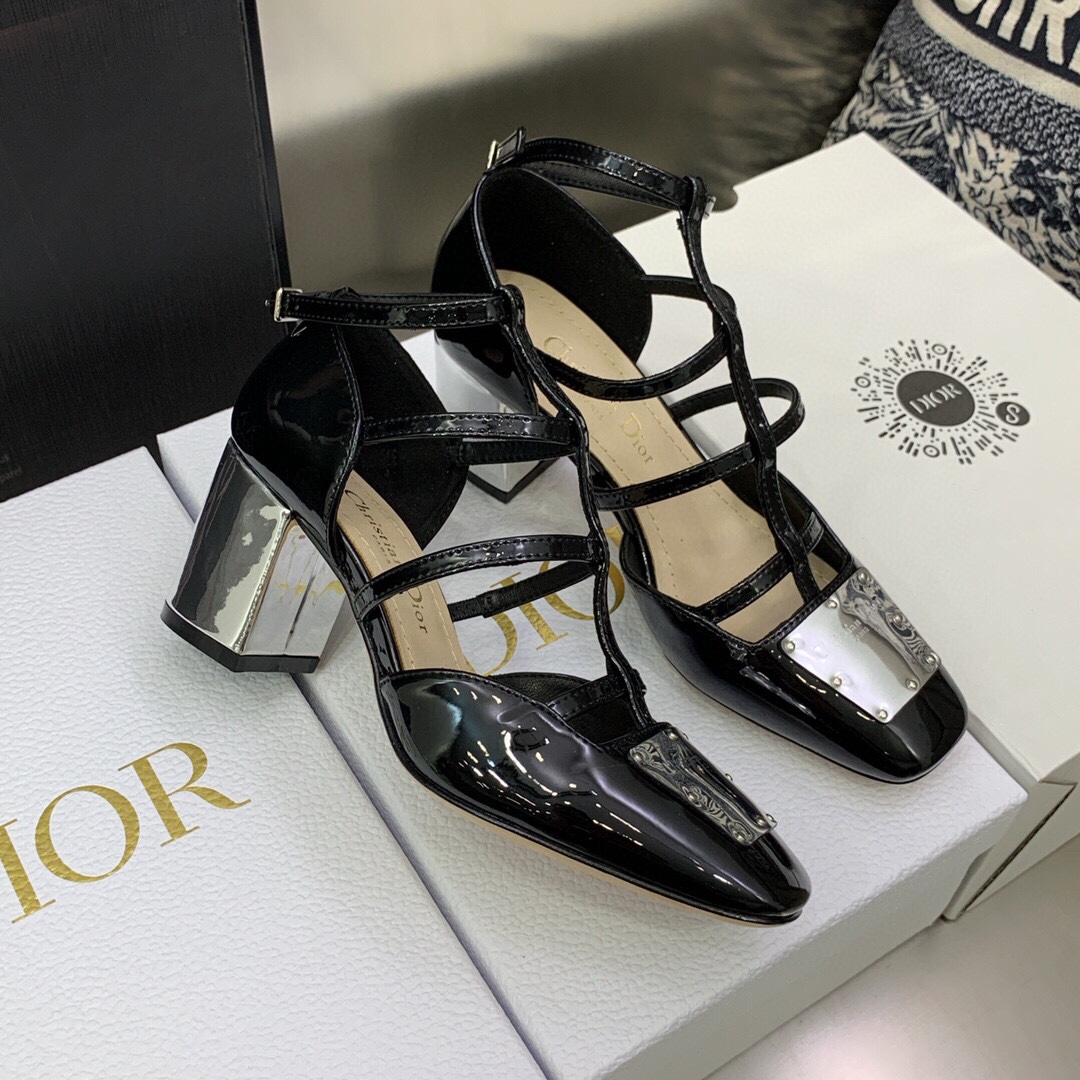 Christian Dior Women’s La Parisienne Dior Ballerina Flat Black For Women CD KDB736PMI_S19X