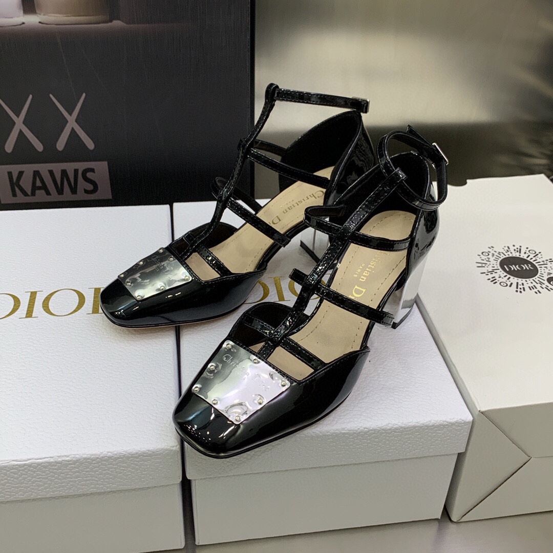 Christian Dior Women’s La Parisienne Dior Ballerina Flat Black For Women CD KDB736PMI_S19X