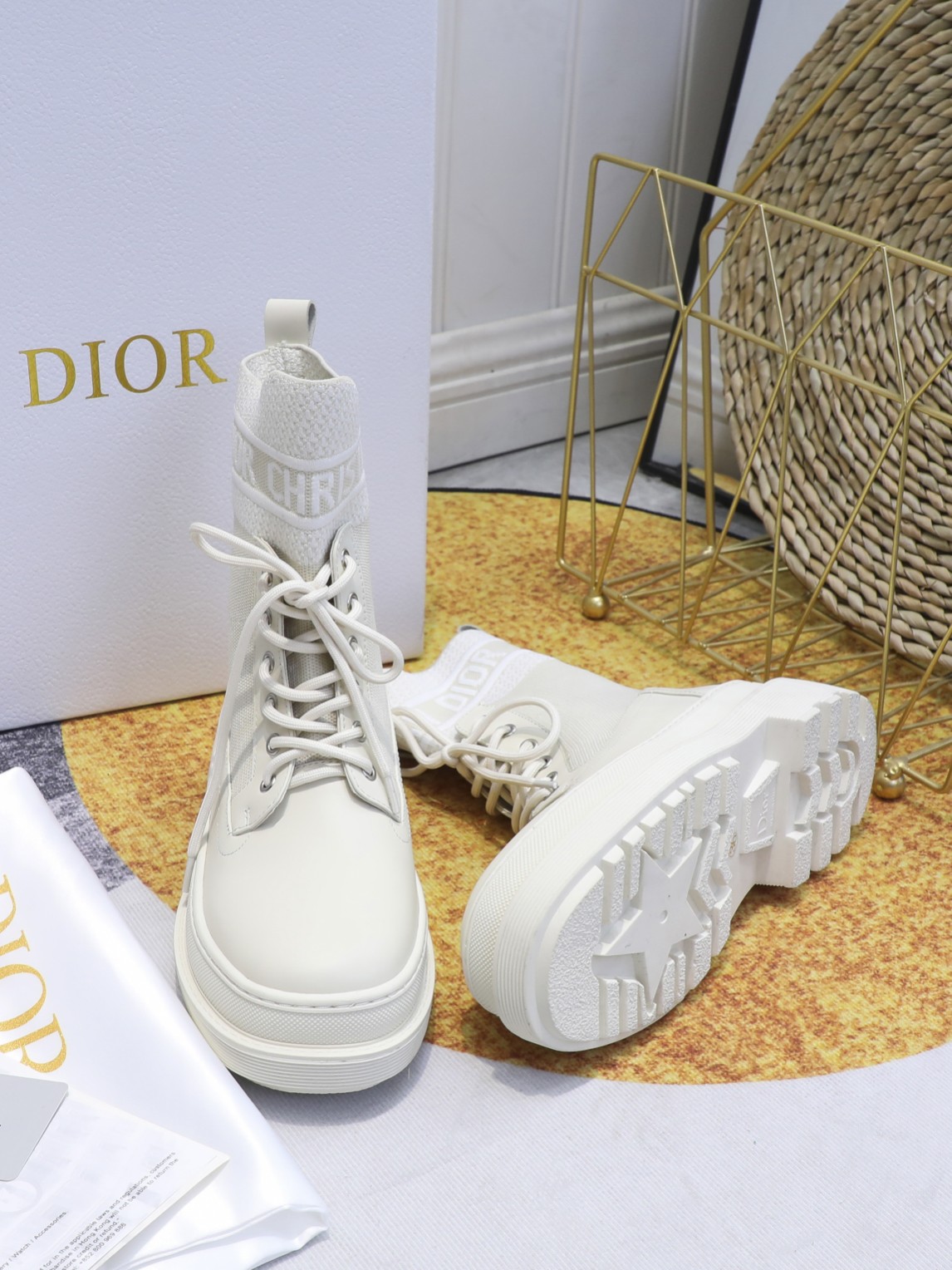 Christian Dior Women’s Short Boot White For Women CD