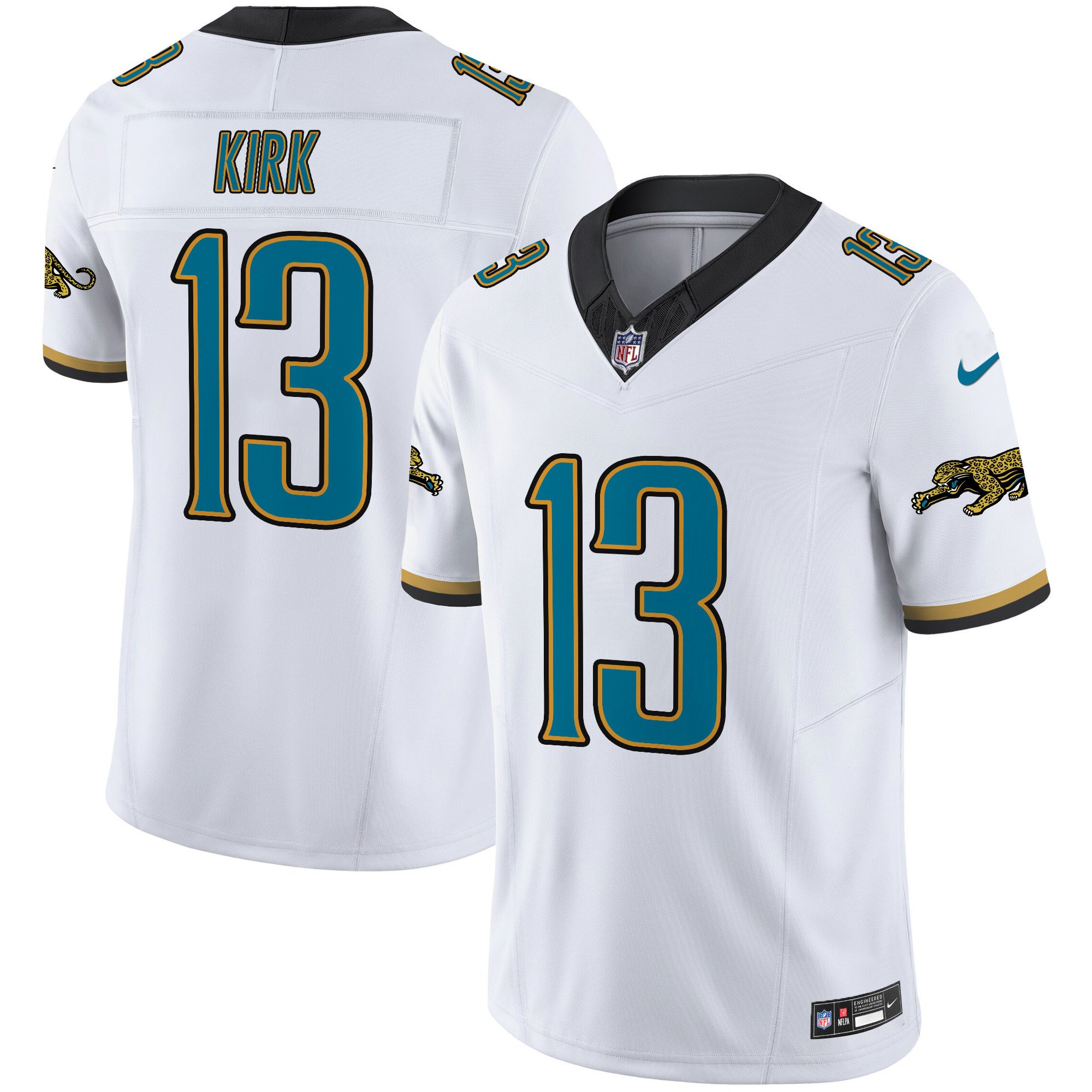 Christian Kirk Men's Jacksonville Jaguars Throwback Vapor Limited White Jersey - All Stitched