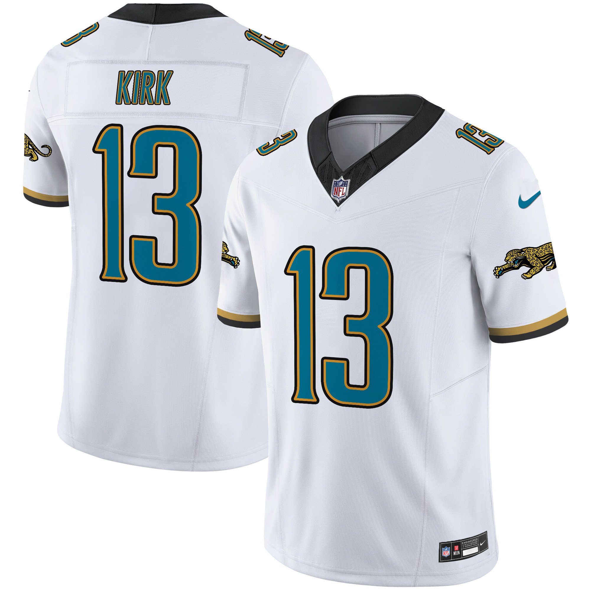 Christian Kirk Men's Jacksonville Jaguars Throwback Vapor Limited White Jersey - All Stitched