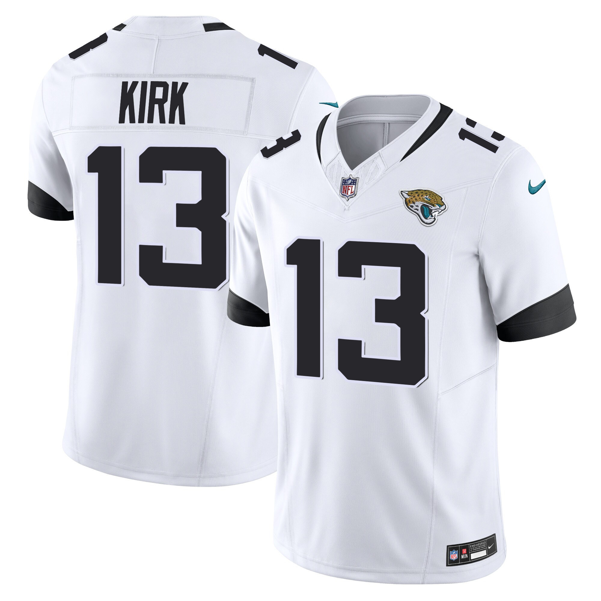 Christian Kirk Men's Jacksonville Jaguars Vapor Limited White Jersey - All Stitched
