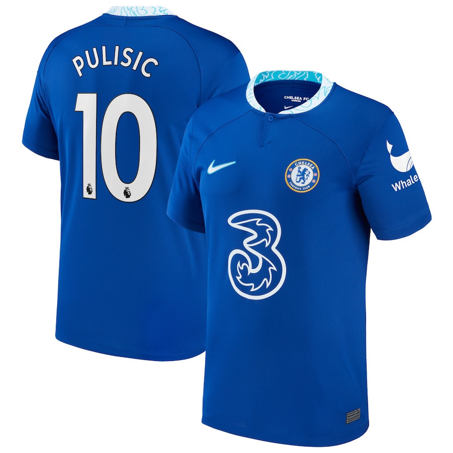 Christian Pulisic 10 Chelsea 2022/23 Home Player Soccer Jersey – Blue