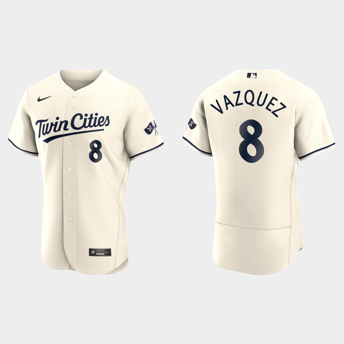 Christian Vazquez Minnesota Twins Jersey - Cream