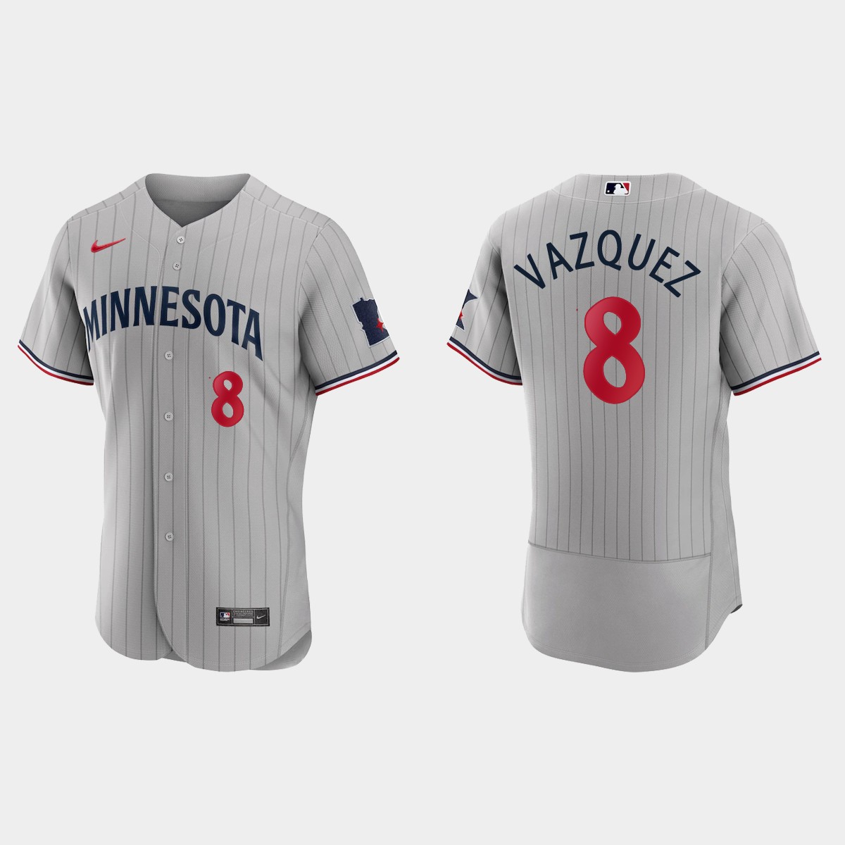 Christian Vazquez Minnesota Twins Jersey - Gray