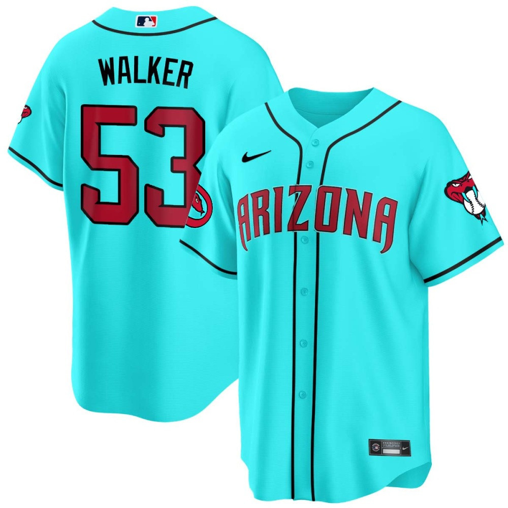 Christian Walker Men's Arizona Diamondbacks 2024 Cool Base V2 Teal Arizona Jersey - All Stitched