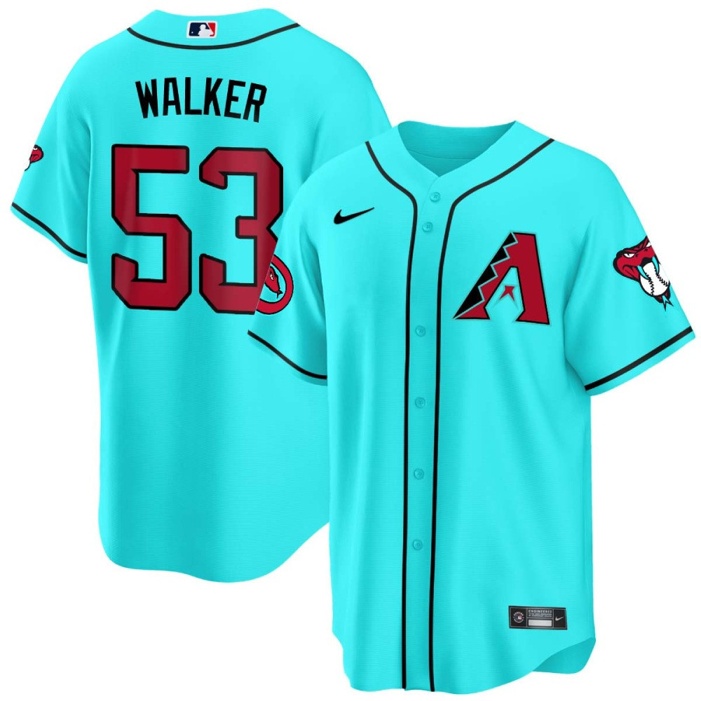 Christian Walker Men's Arizona Diamondbacks 2024 Cool Base V2 Teal Jersey - All Stitched