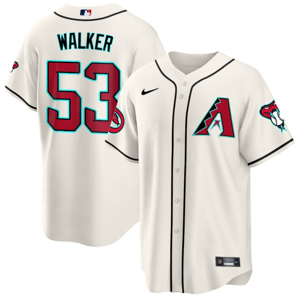 Christian Walker Men's Arizona Diamondbacks 2024 Cool Base White Jersey - All Stitched