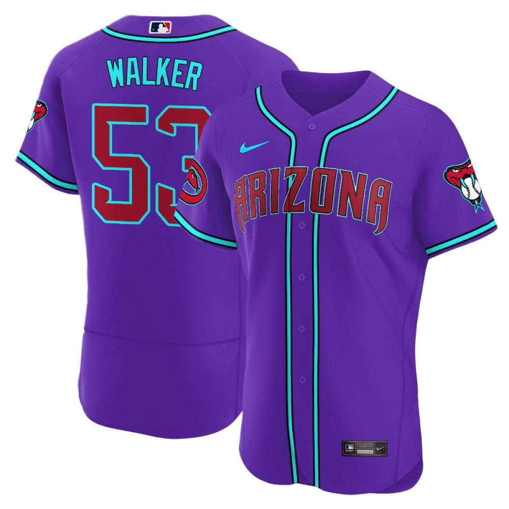 Christian Walker Men's Arizona Diamondbacks 2024 Flex Base V2 Purple Arizona Jersey - All Stitched
