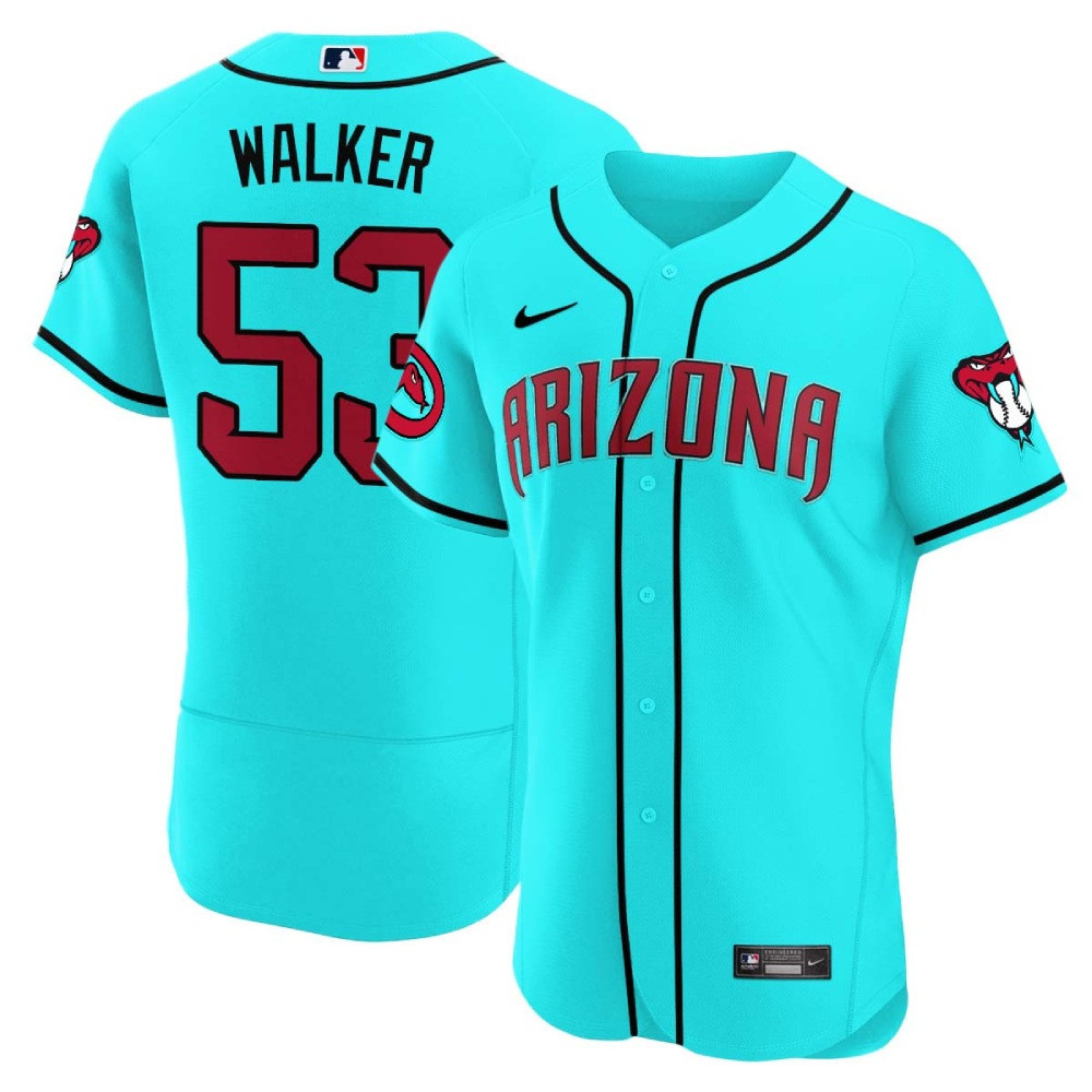 Christian Walker Men's Arizona Diamondbacks 2024 Flex Base V2 Teal Arizona Jersey - All Stitched