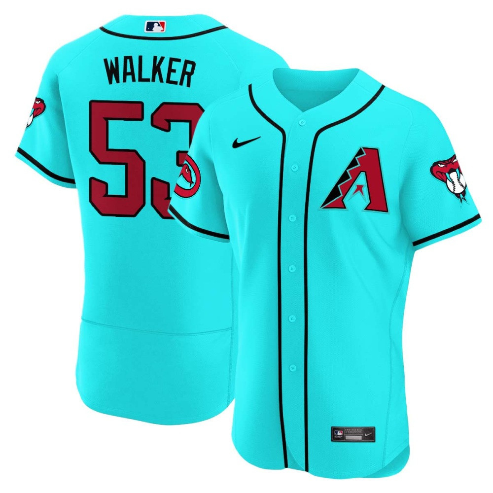 Christian Walker Men's Arizona Diamondbacks 2024 Flex Base V2 Teal Jersey - All Stitched