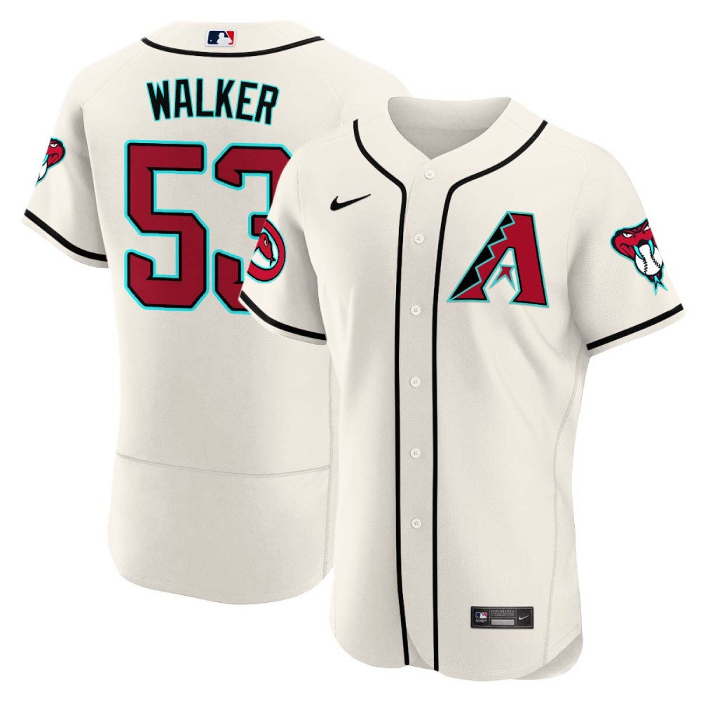 Christian Walker Men's Arizona Diamondbacks 2024 Flex Base White Jersey - All Stitched