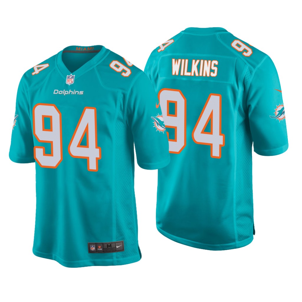 Christian Wilkins Miami Dolphins Aqua NFL Draft Game Jersey