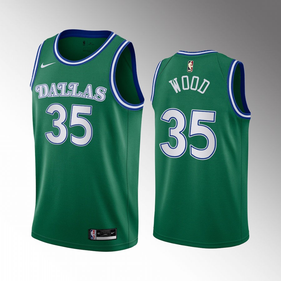 Christian Wood Dallas Mavericks Green #35 Classic Edition Jersey 2022 Trade