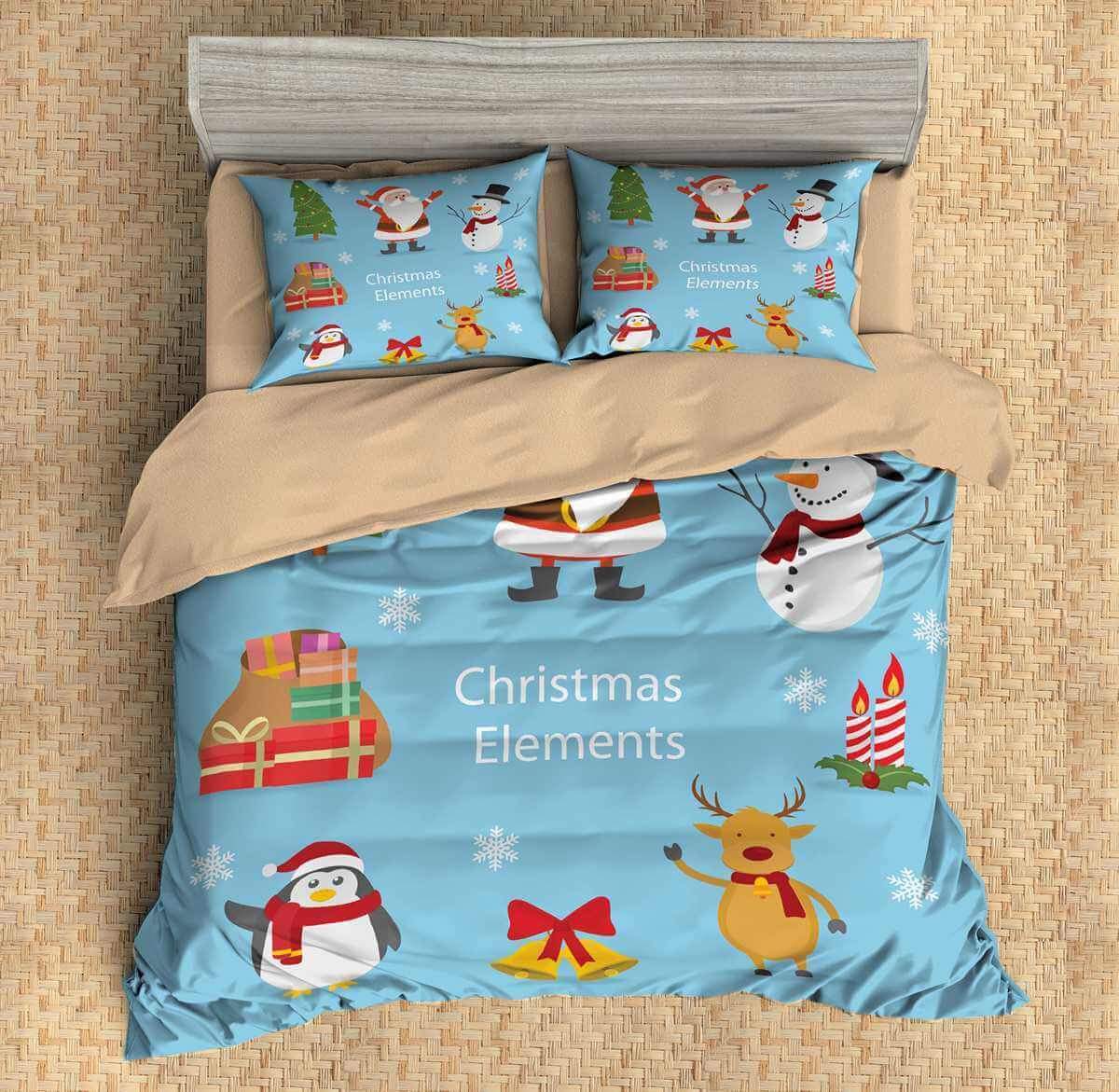 Christmas 3D Customized Duvet Cover Bedding Set
