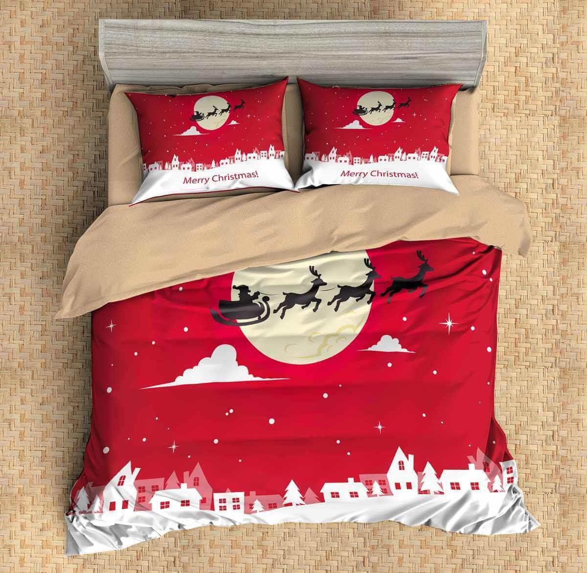 Christmas 3D Customized Duvet Cover Bedding Set