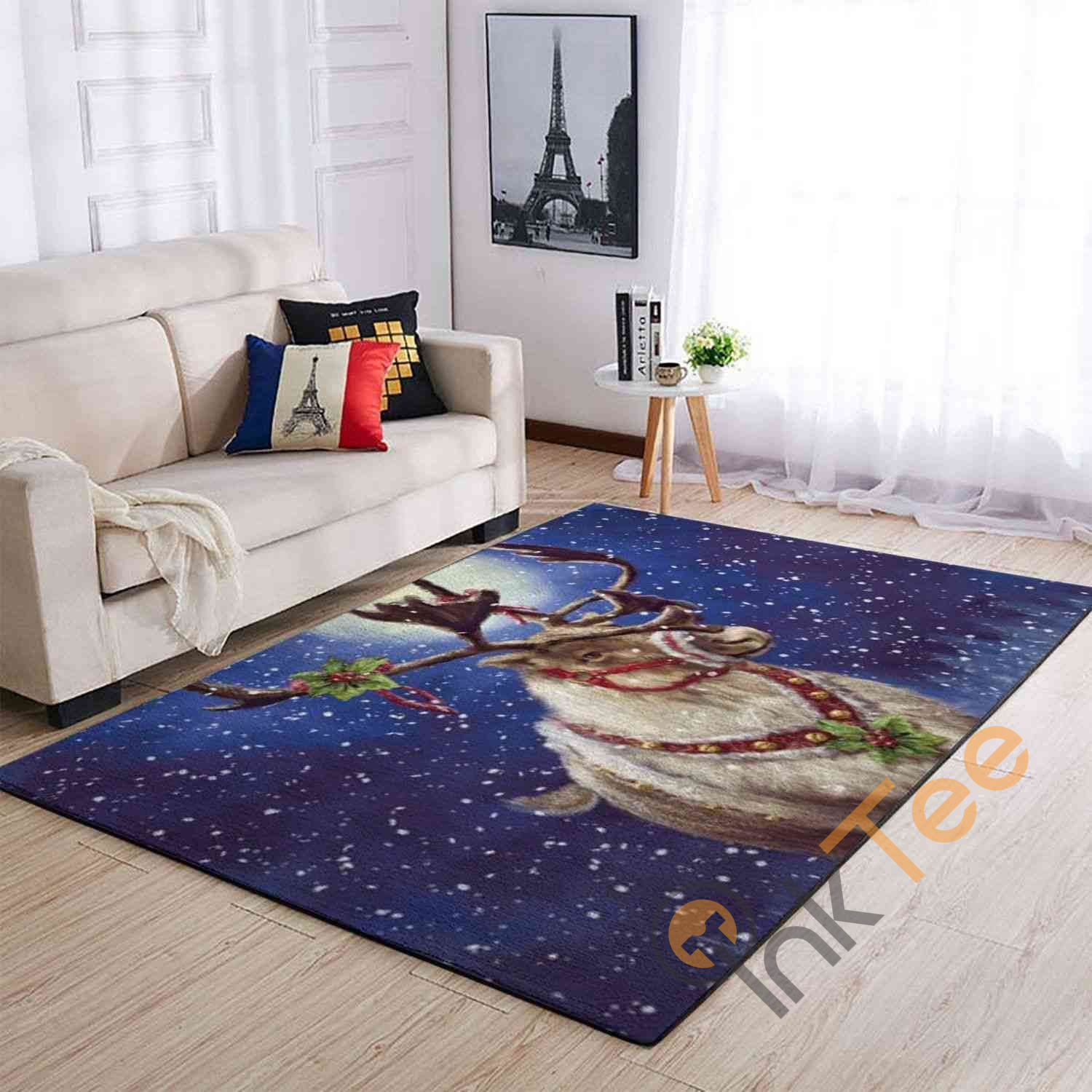 Christmas Art Of Stag Area Rectangle Rug