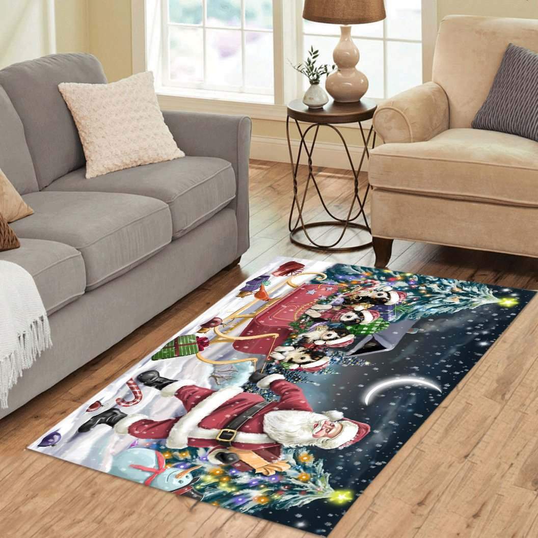 Christmas Bernedoodle Limited Edition Rectangle Rug