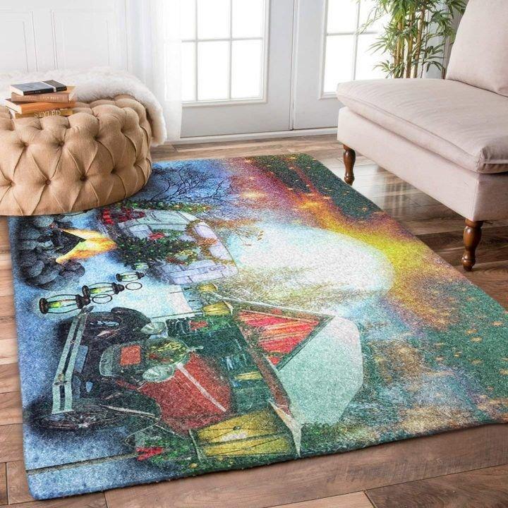 Christmas Camping Fairy Light Limited Edition Rectangle Rug