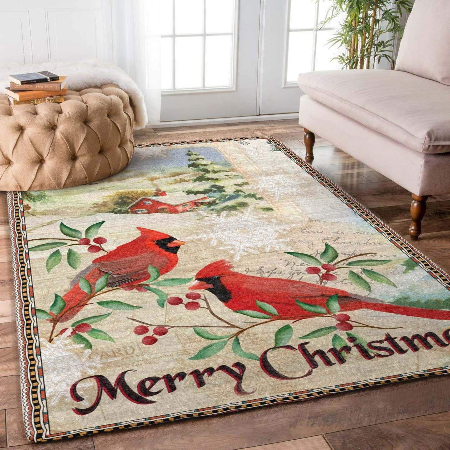 Christmas Cardinal Limited Edition Rectangle Rug