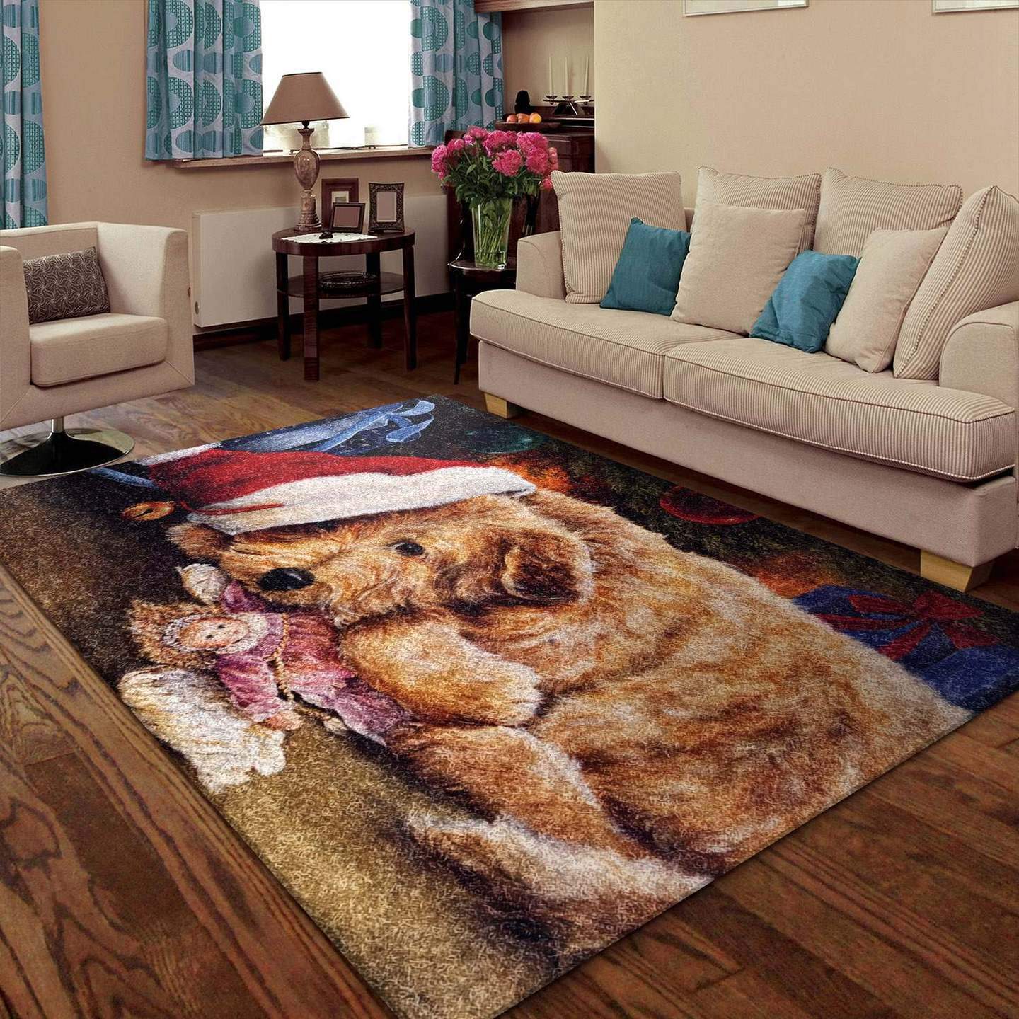 Christmas Dog Limited Edition Rectangle Rug