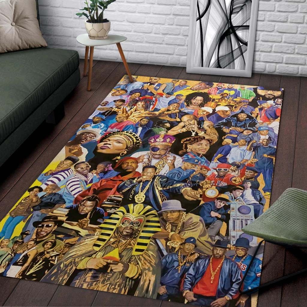 Christmas Gift Hiphop Legends Area Limited Edition Rectangle Rug