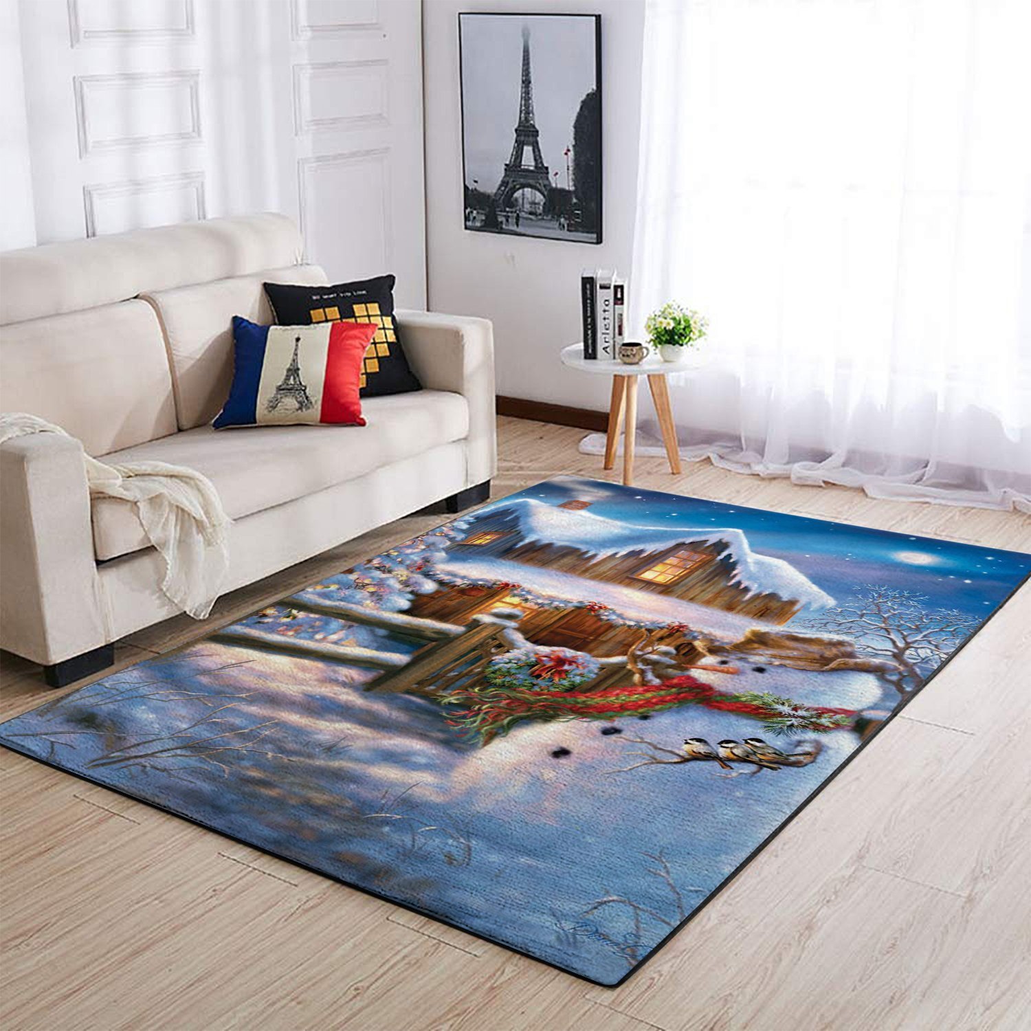 Christmas Snowman Area Limited Edition Rectangle Rug