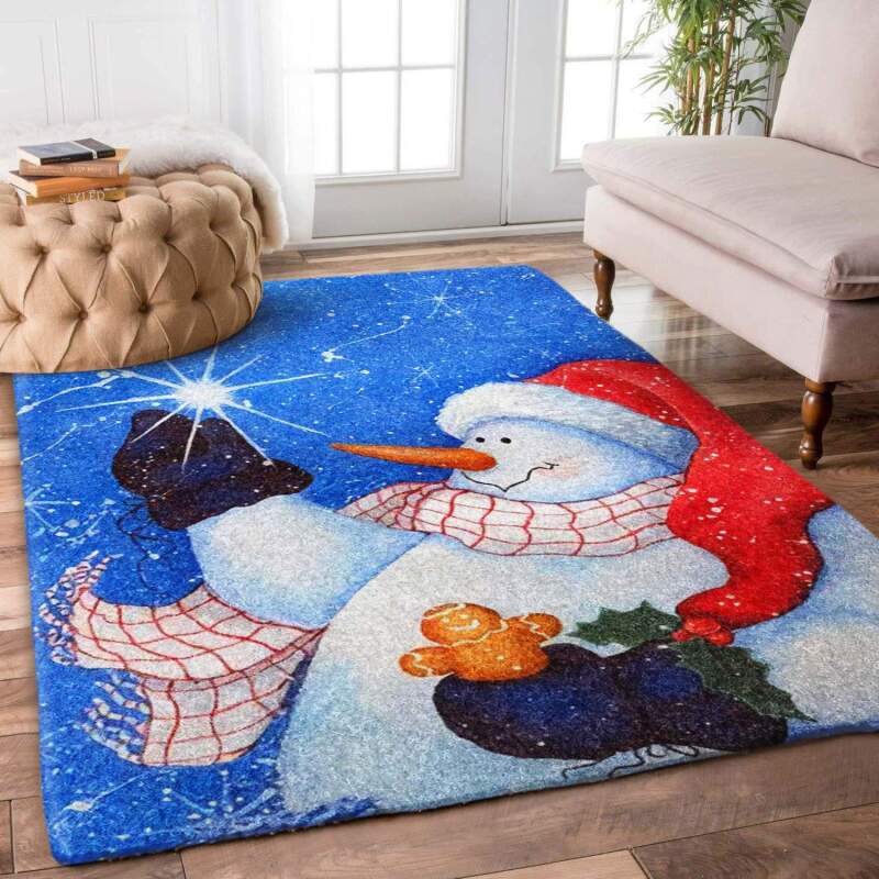 Christmas Snowman Limited Edition Rectangle Rug