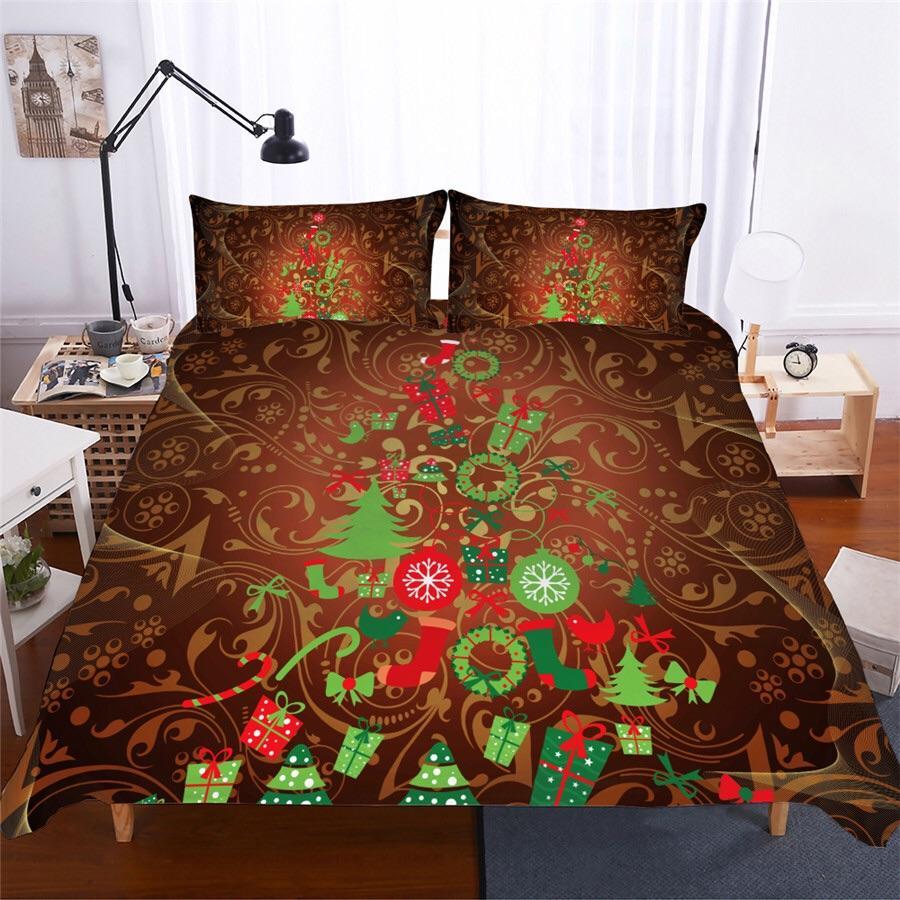 Christmas Tree 3D Customized Duvet Cover Bedding Set