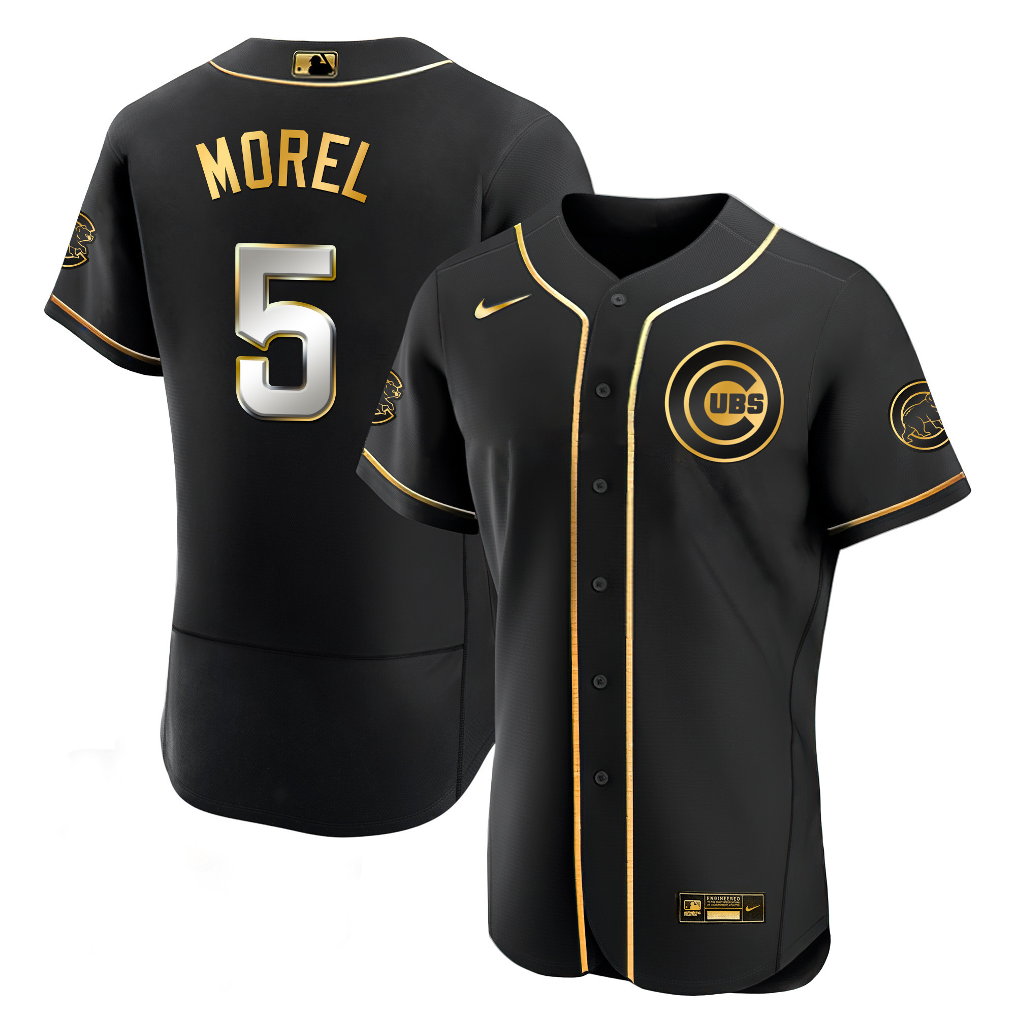 Christopher Morel Men's Chicago Cubs Black Limited & Gold Flex Black Limited Jersey - All Stitched