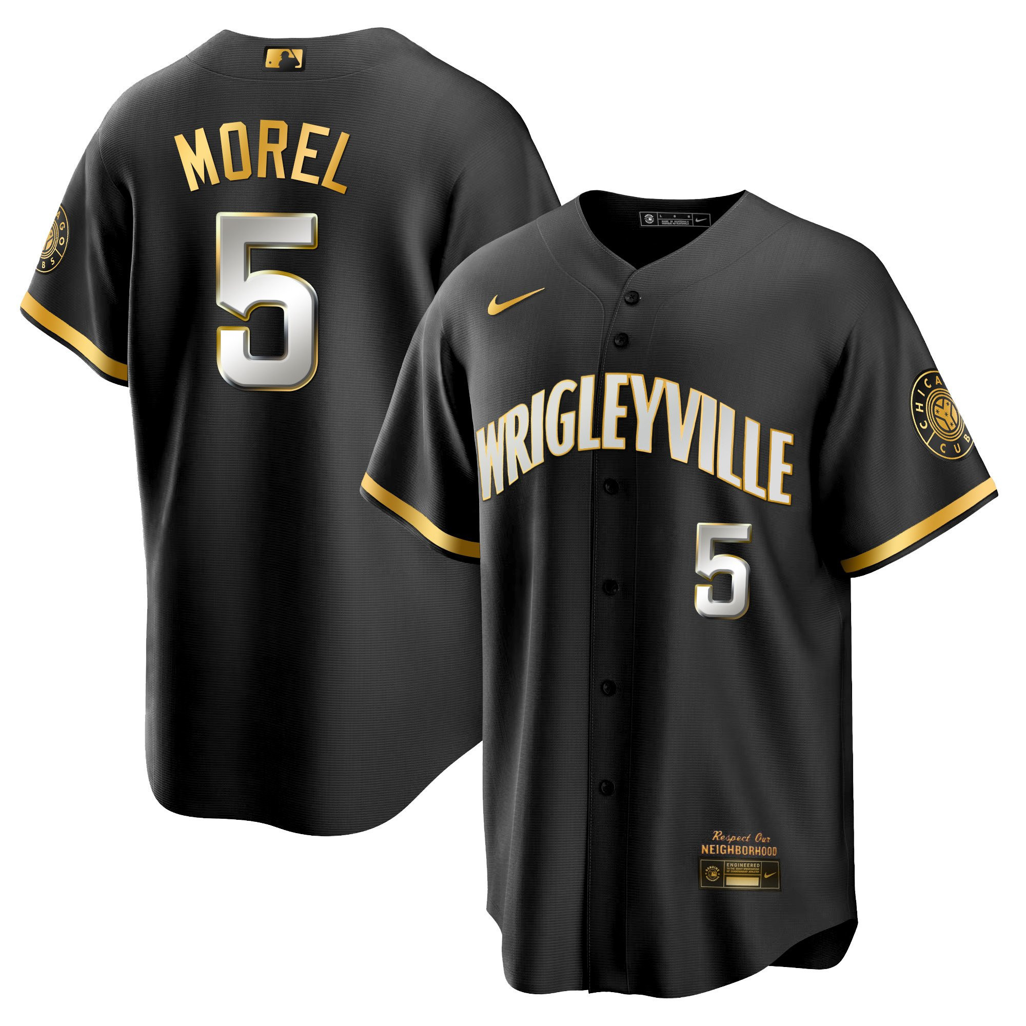 Christopher Morel Men's Chicago Cubs City Connect Gold Cool Black Limited Jersey - All Stitched