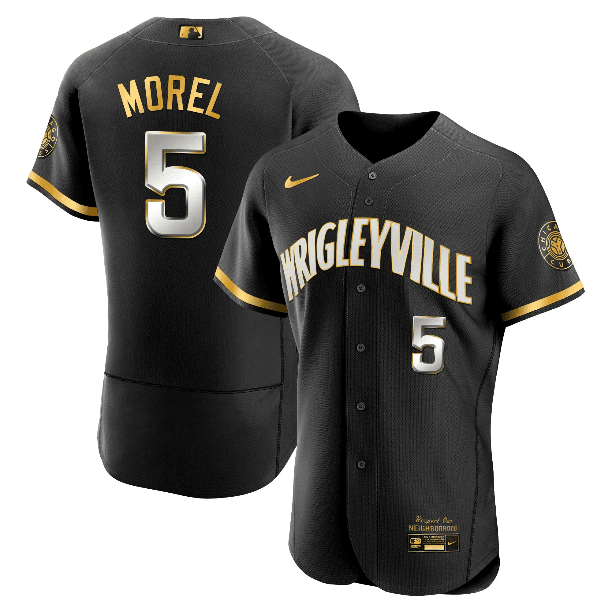 Christopher Morel Men's Chicago Cubs City Connect Gold Flex Black Limited Jersey - All Stitched