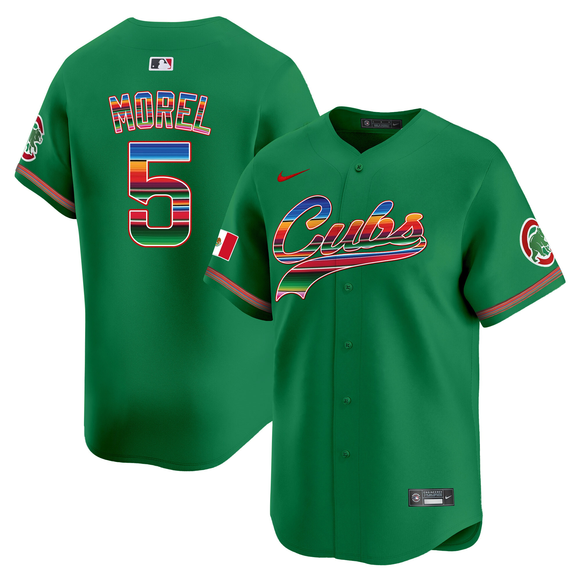 Christopher Morel Men's Chicago Cubs Mexico Vapor Premier Limited V2 Green Jersey - All Stitched