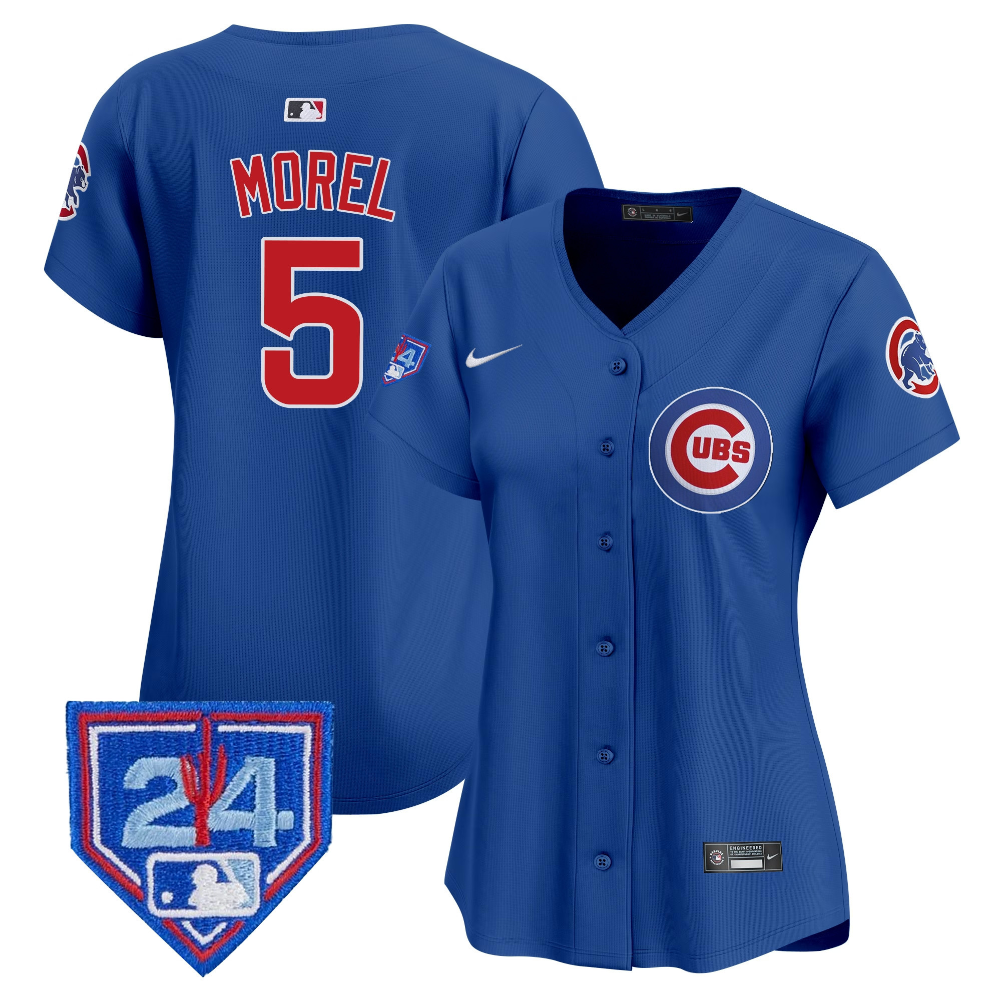 Christopher Morel Women's Chicago Cubs 2024 Spring Training Patch Vapor Premier Limited Royal Jersey - All Stitched
