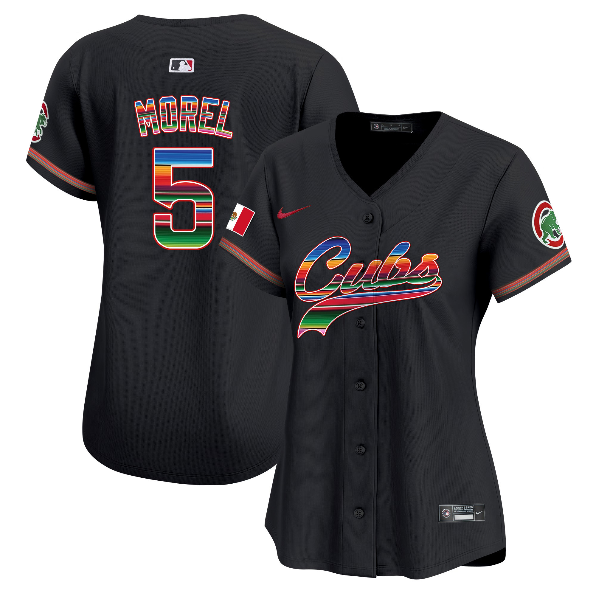 Christopher Morel Women's Chicago Cubs Mexico Vapor Premier Limited V2 Black Jersey - All Stitched