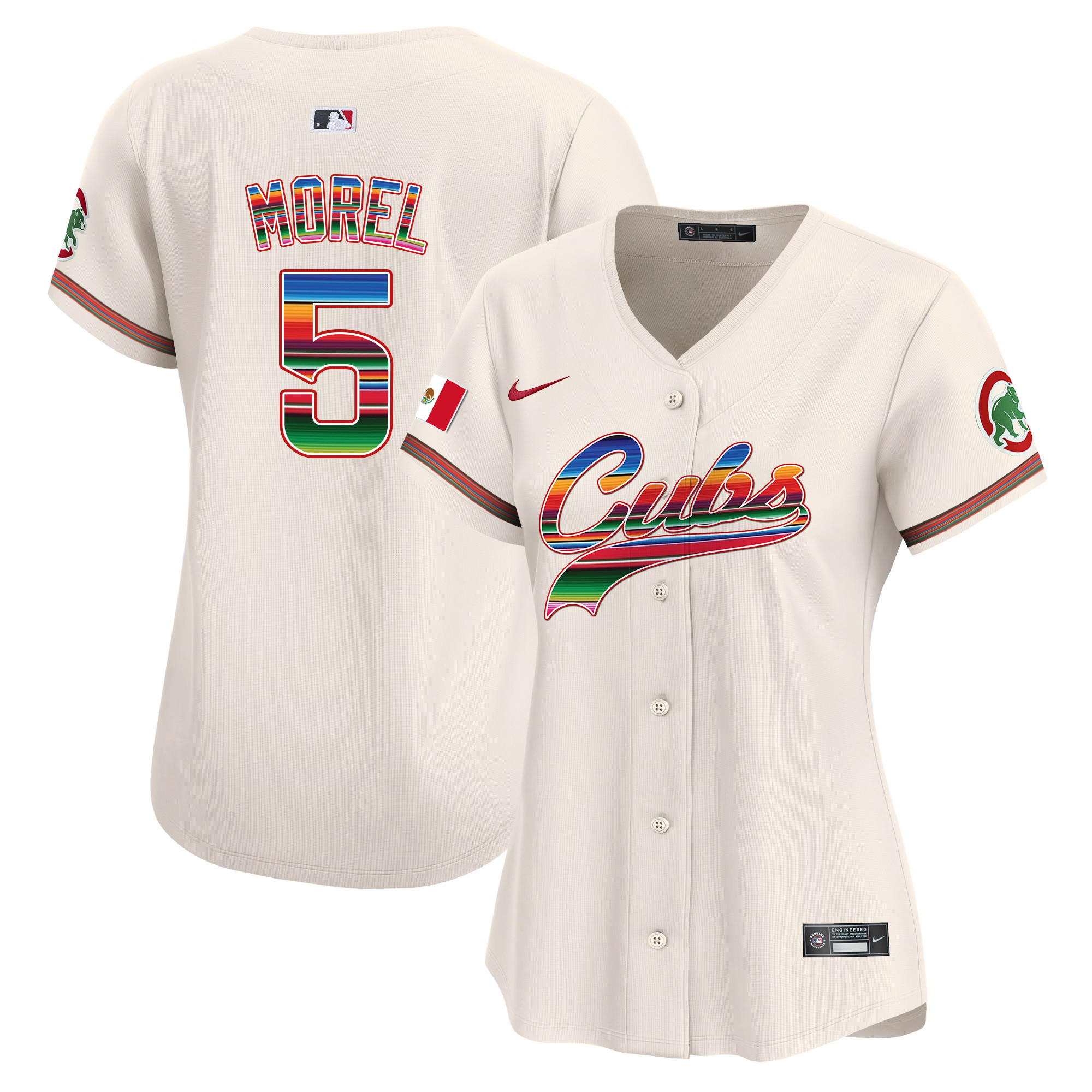 Christopher Morel Women's Chicago Cubs Mexico Vapor Premier Limited V2 Cream Jersey - All Stitched