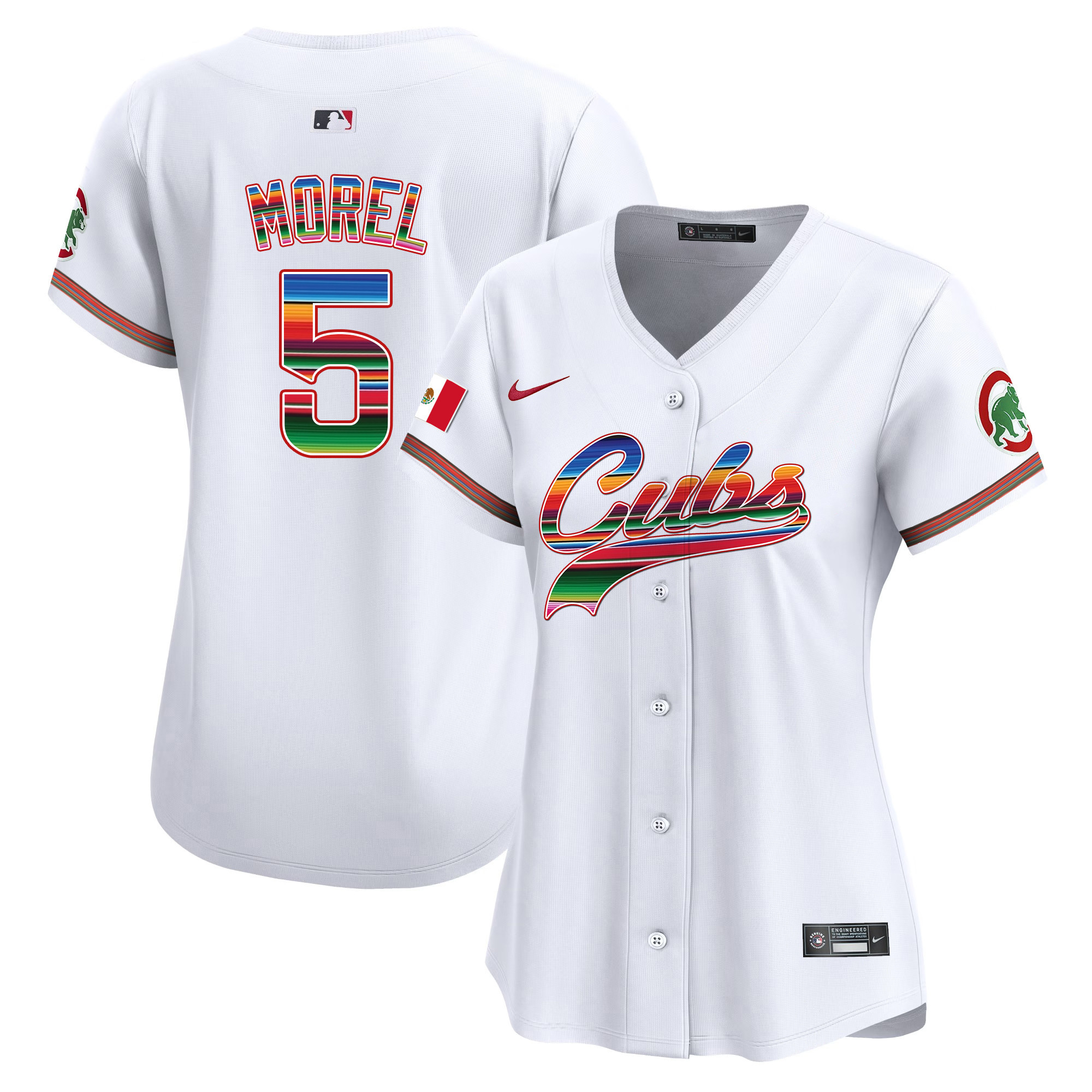 Christopher Morel Women's Chicago Cubs Mexico Vapor Premier Limited V2 White Jersey - All Stitched