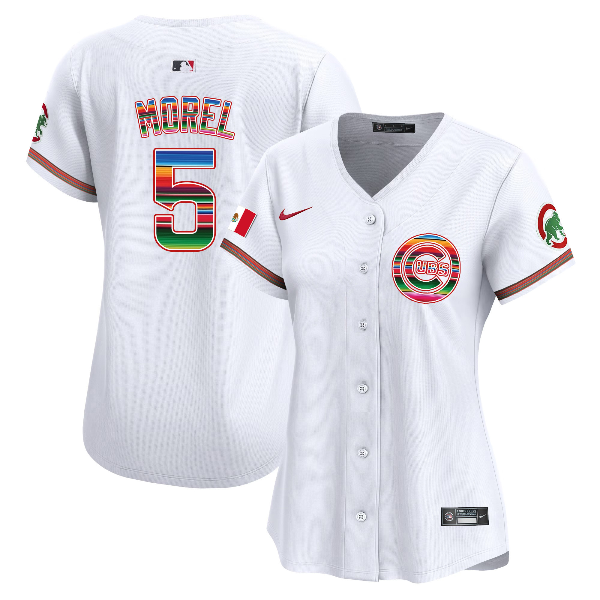 Christopher Morel Women's Chicago Cubs Mexico Vapor Premier Limited White Jersey - All Stitched