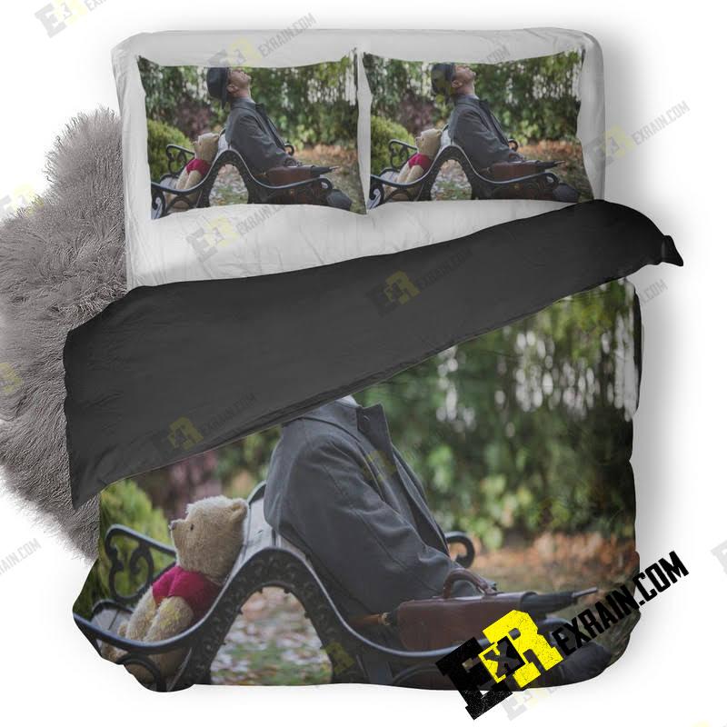 Christopher Robin And Winnie The Pooh In Christopher Robin Movie Mb 3D Customized Duvet Cover Bedding Set