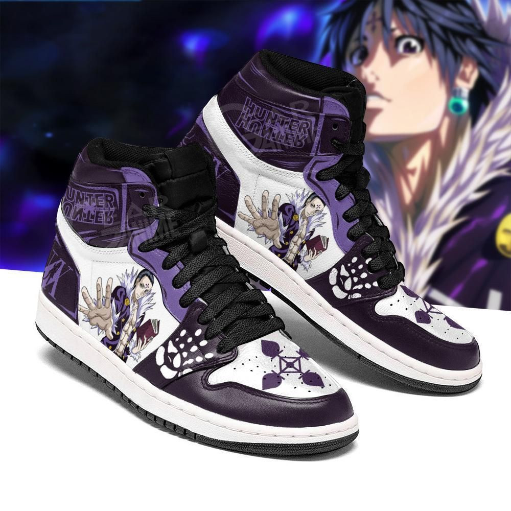 Chrollo Lucilfer Hunter X Hunter Anime 1 High Top Air Jordan Sneaker, Air Jordan Hightop
