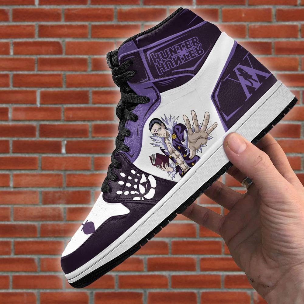 Chrollo Lucilfer Hunter X Hunter JD1s Sneakers HxH Anime Shoes, Air Jordan Hightop
