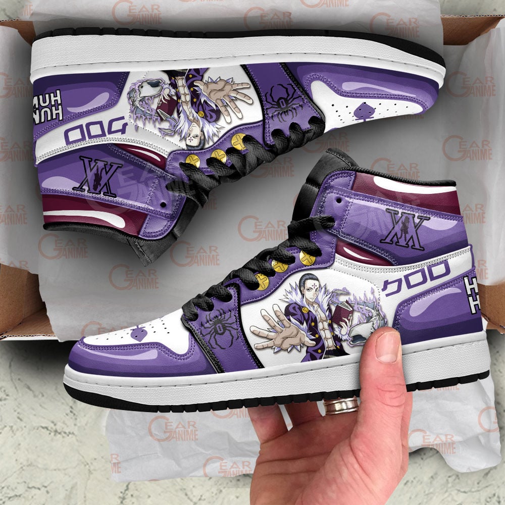 Chrollo Lucilfer JD1s Sneakers Hunter X Hunter Anime Shoes, Air Jordan Hightop