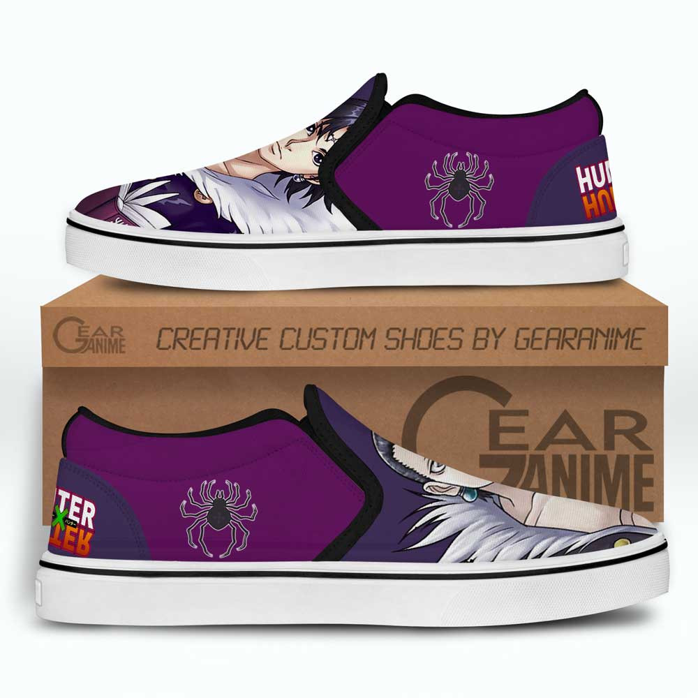 Chrollo Lucilfer Slip-On Shoes Canvas Custom Anime Hunter x Hunter Shoes