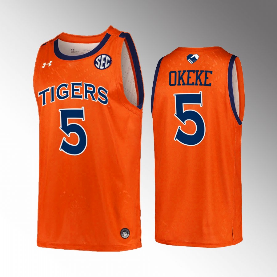 Chuma Okeke Auburn Tigers Orange Jersey College